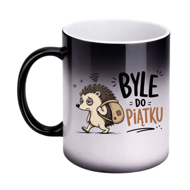 Magiczny kubek zmieniający kolor BYLE DO PIĄTKU