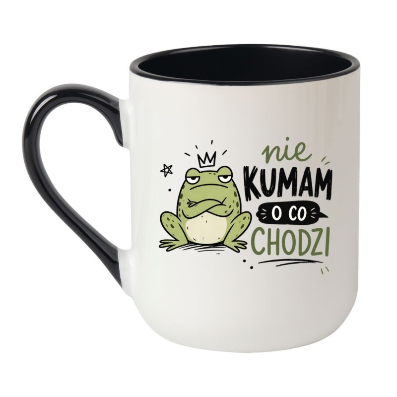 Śmieszny kubek z żabą "Nie kumam o co chodzi"