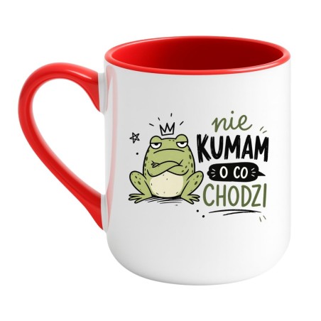 Śmieszny kubek z żabą "Nie kumam o co chodzi"