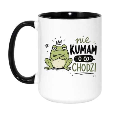 Śmieszny kubek z żabą "Nie kumam o co chodzi"