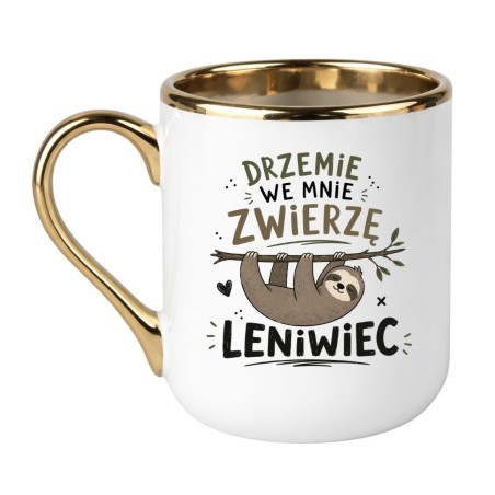 KUBEK "DRZEMIE WE MNIE ZWIERZĘ LENIWIEC"