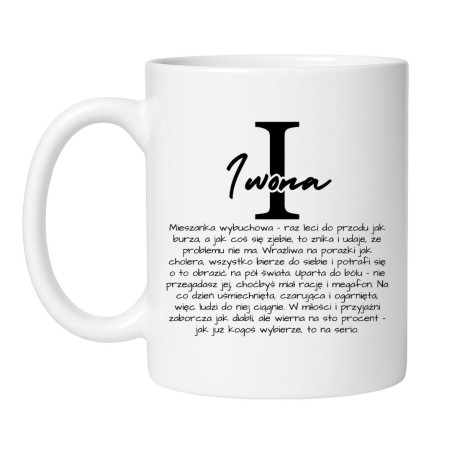 Kubek z imieniem Iwona