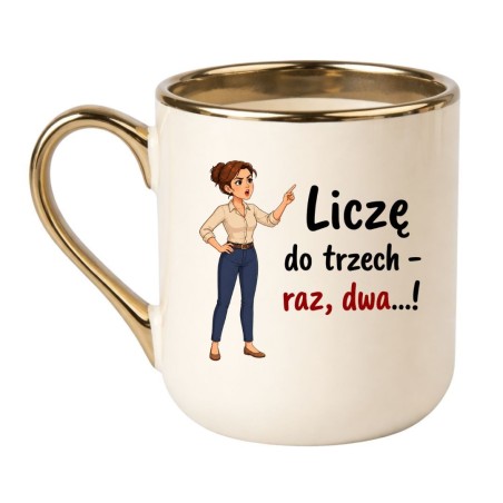 kubek dla mamy z ironicznym tekstem