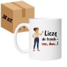 kubki do hurtu karton 36 sztuk Śmieszny kubek dla mamy "Liczę do trzech