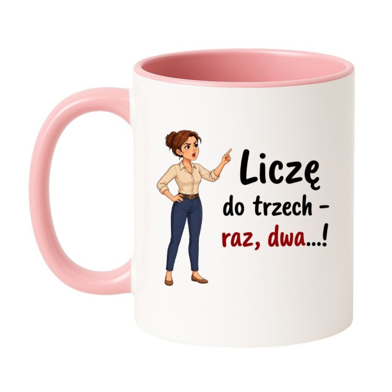 kubek dla mamy z charakterem zabawny tekst wychowawczy