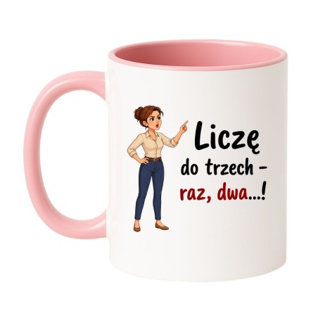 kubek dla mamy z charakterem zabawny tekst wychowawczy