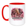 Śmieszny kubek "Kierowniczka tego pierdolnika"