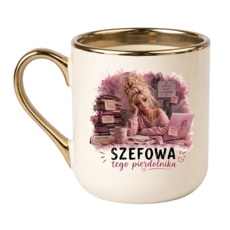 prezent dla szefowej kubek z humorem