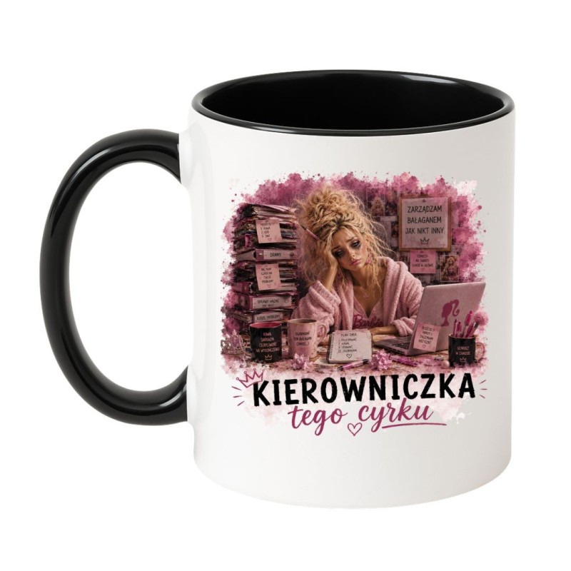 Śmieszny kubek "Kierowniczka tego cyrku"