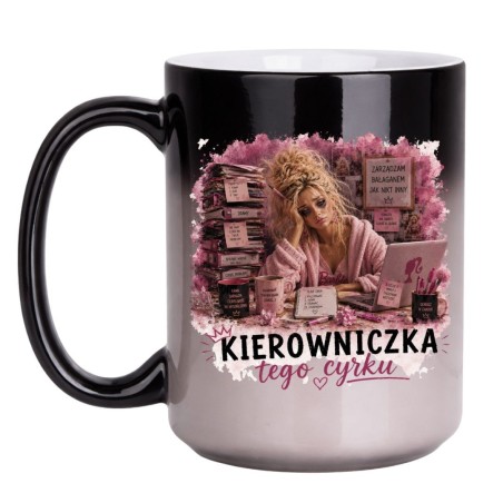Kubek termoaktywny zmieniający kolor Kierowniczka tego cyrku