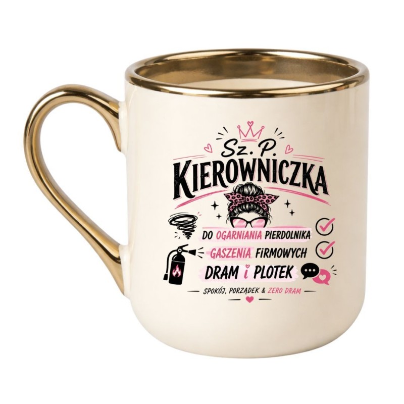 Kubek bez cenzury Sz.P. Kierowniczka do ogarniania pierdolnika