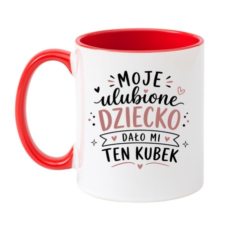 Ceramiczny kubek prezentowy dla mamy od dziecka
