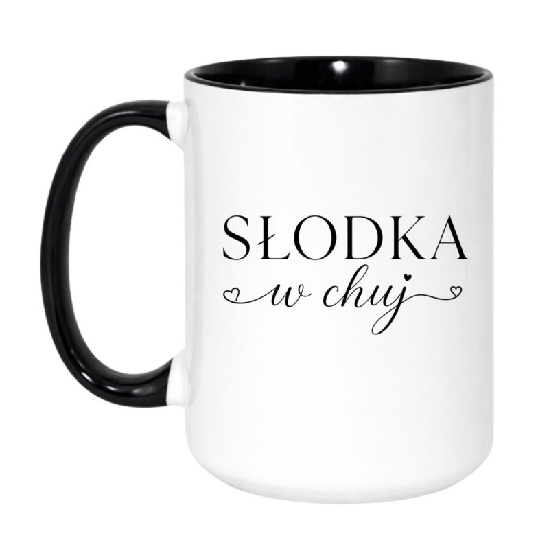 Zabawny kubek słodka w chuj