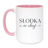 Śmieszny kubek słodka w chuj
