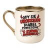 Śmieszny kubek bez cenzury „Gdy się urodziłem diabeł powiedział: o kurwa, konkurencja!”