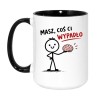 Śmieszny kubek coś ci wypadło z mózgiem
