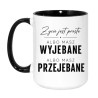 Chamskie kubki z zabawnym tekstem