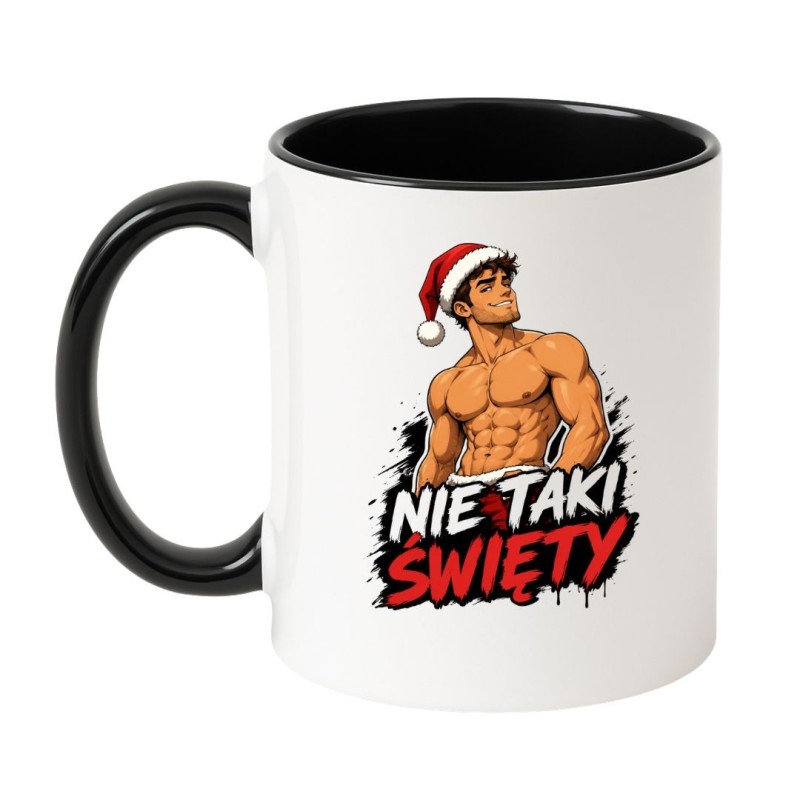 Kubek dla faceta z humorystycznym nadrukiem świątecznym