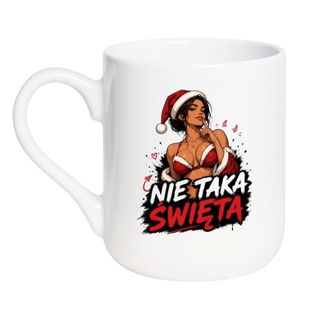 Humorystyczny kubek dla dziewczyny na święta