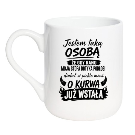 Kubek „O Kurwa Już Wstała” – śmieszny prezent dla niej