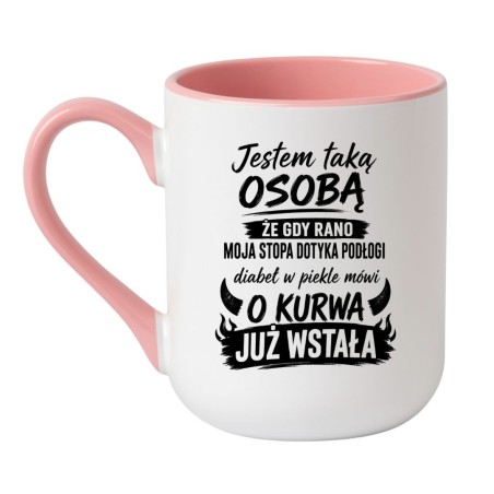 Kubek „O Kurwa Już Wstała” – śmieszny prezent dla niej