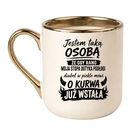Kubek „O Kurwa Już Wstała” – śmieszny prezent dla niej