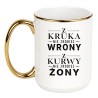 Wulgarny kubek „Z Kruka Nie Zrobisz Wrony” – kubek bez cenzury