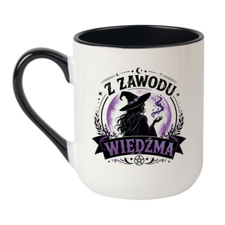 Kubek marki NASTY z wiedźmowym motywem