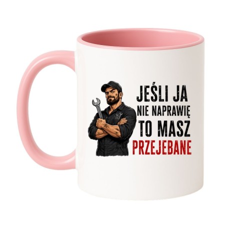 Śmieszny kubek dla mechanika