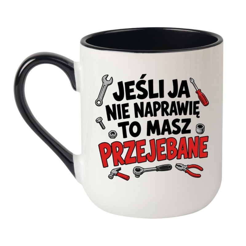 Kubek do garażu z mocnym tekstem
