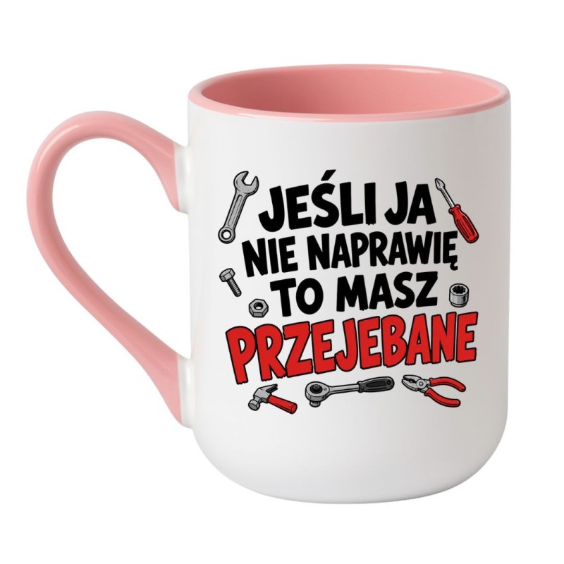 Kubek ceramiczny dla kobiety mechanik