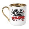 Śmieszny kubek do pracy w warsztacie
