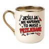 Kubek z ironicznym tekstem dla faceta