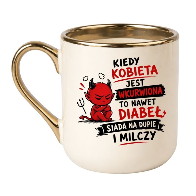 Prezentowy kubek z czarnym humorem dla dziewczyny