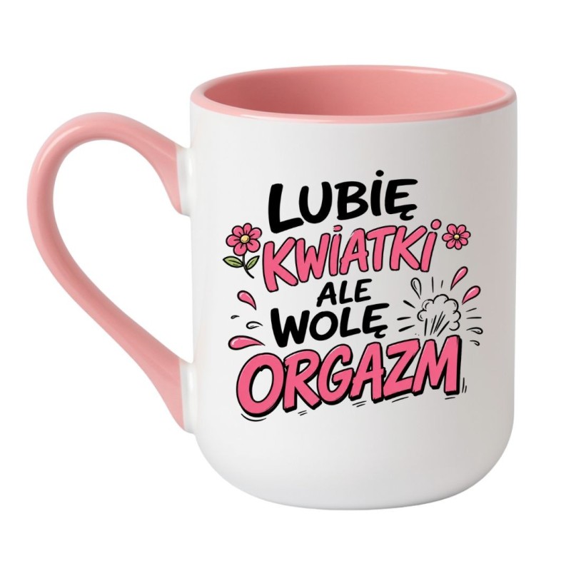 Ceramiczny kubek z zabawnym nadrukiem dla dziewczyny