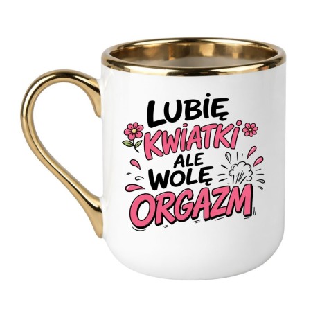 Kubek z odważnym napisem dla kobiety
