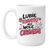 Kubek do biura z humorystycznym tekstem