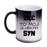 Kubek Magiczny który zmienia kolor z napisem Zięć To Mój Ulubiony Syn