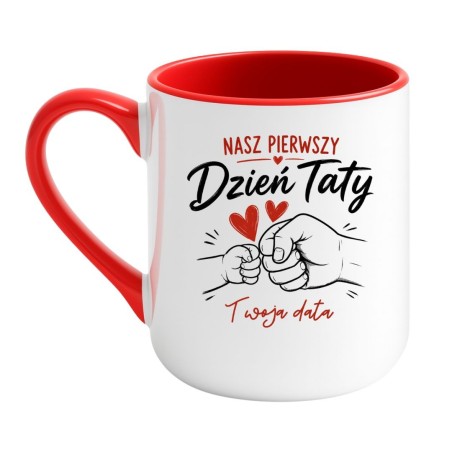 Kubek „Nasz Pierwszy Dzień Taty” z personalizowaną datą