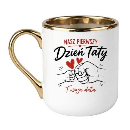 Kubek „Nasz Pierwszy Dzień Taty” z personalizowaną datą