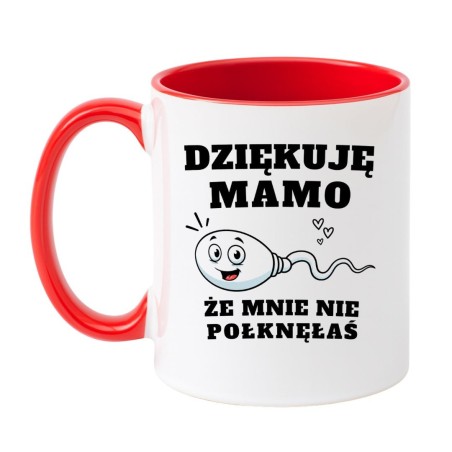 Kubek „Dziękuję Mamo, Że Mnie Nie Połknęłaś” – prezent bez cenzury dla mamy