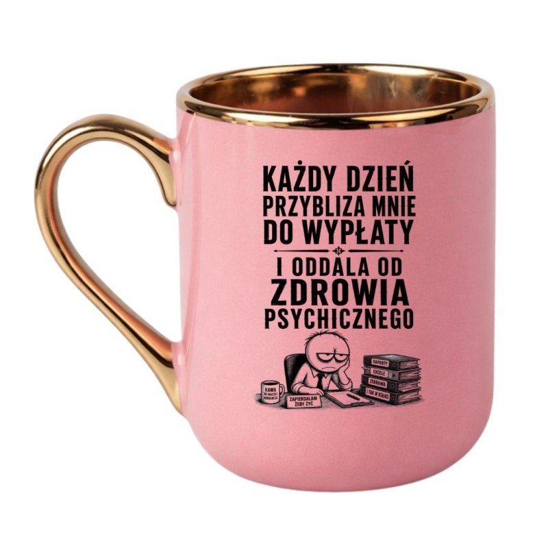 Śmieszny kubek do codziennej kawy w pracy