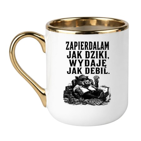 Kubek dla osoby która wydaje całą wypłatę