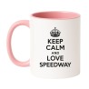 Biały kubek z nadrukiem dla kibica speedwaya