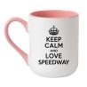Śmieszny kubek dla fanki żużla Keep Calm and Love Speedway