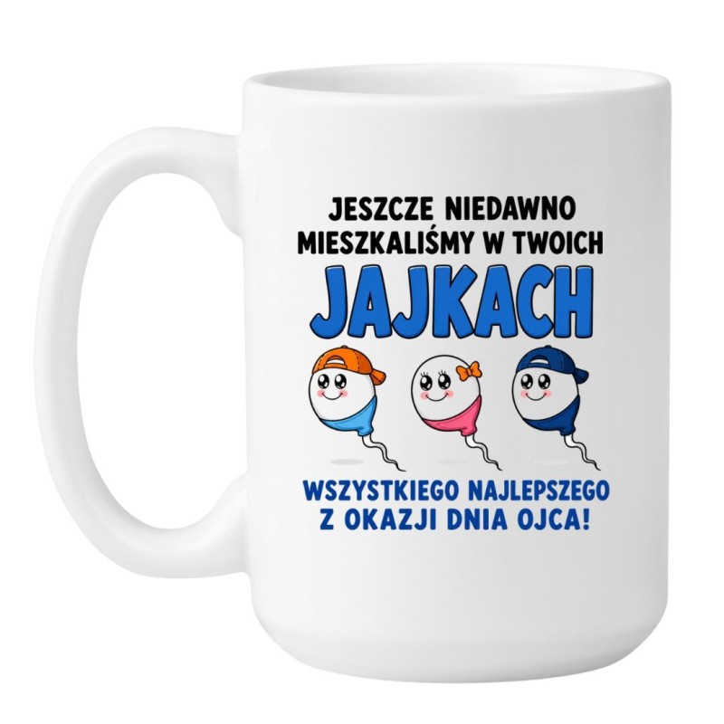 Kubek z zabawną grafiką dla taty