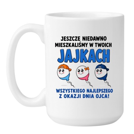 Kubek z zabawną grafiką dla taty