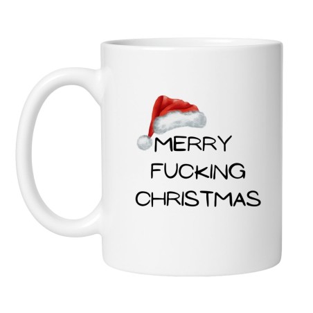 Kubek biały 330 ml Merry Fucking Christmas