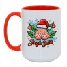 Kubek biało-czerwony 450 ml Jingle Bells humorystyczny