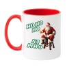 Kubek biało-czerwony 330 ml Ho Ho Ho na piwo świąteczny gadżet